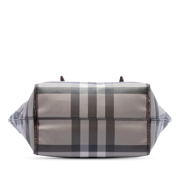 Burberry Smoke Check Salisbury Cabas Petit Toile enduite Beige – vue 3 – GABY PARIS