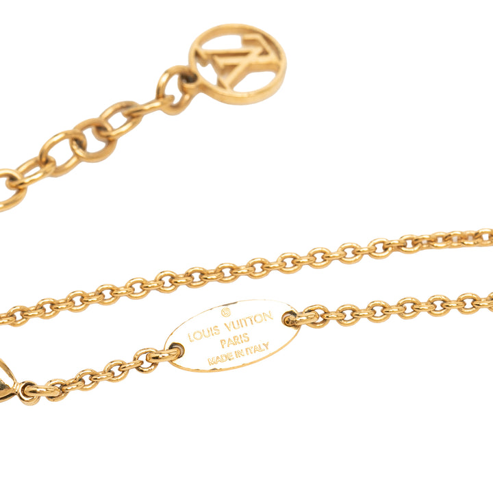 Louis Vuitton plaqué Essential V Collier Doré – vue 3 – GABY PARIS