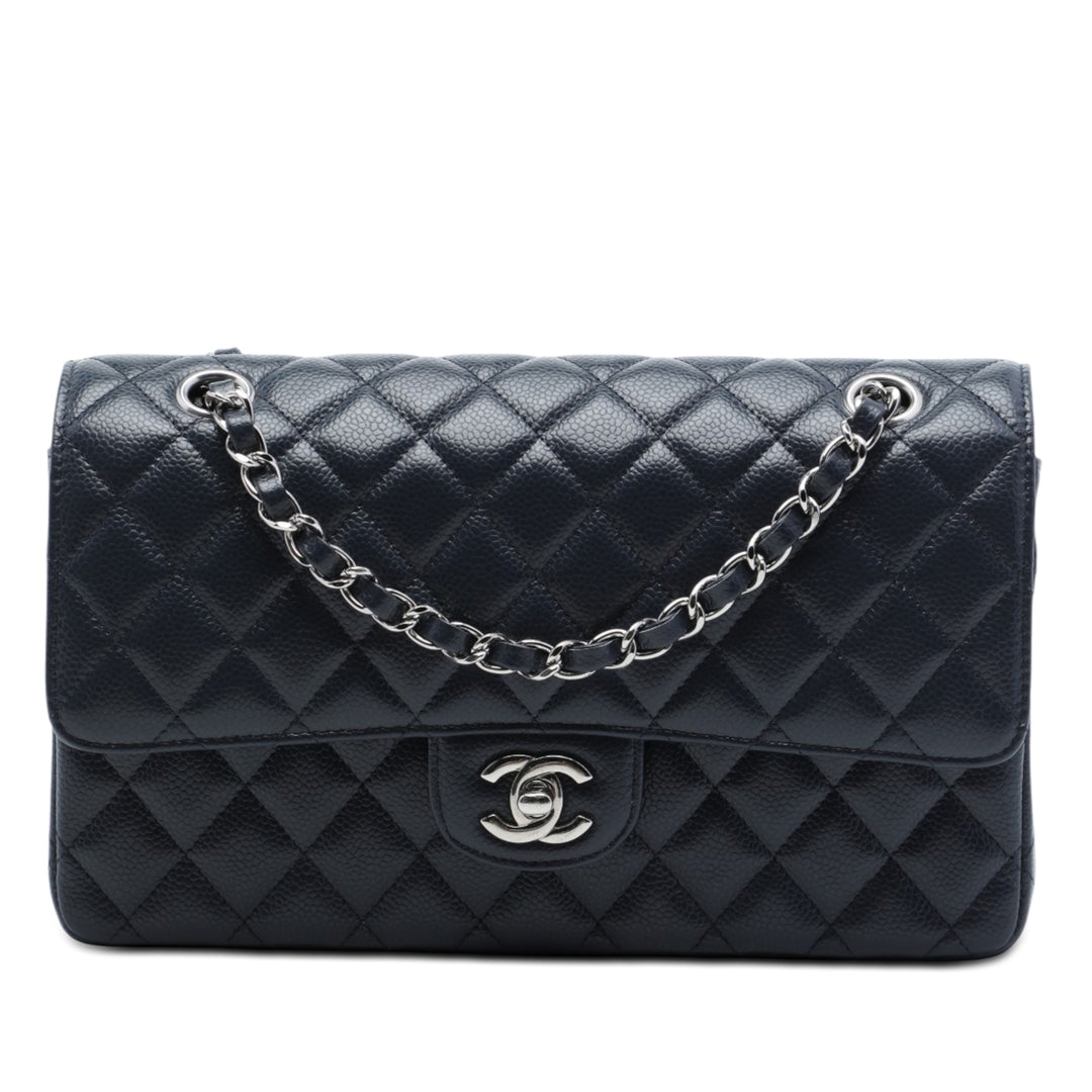 Chanel Classic Double rabat Moyen Cuir caviar
