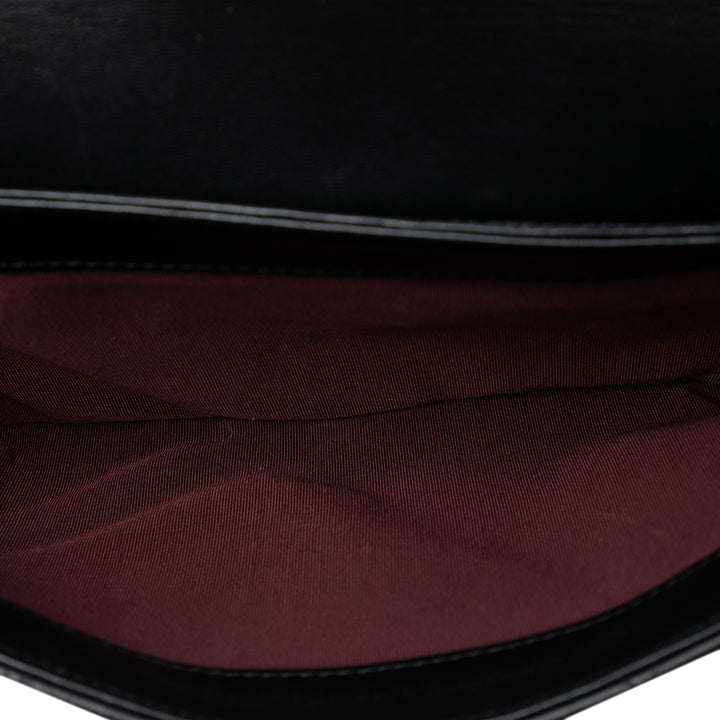 Chanel Matelassé Cuir d’agneau Retro Label Sac bandoulière