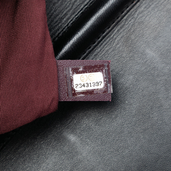 Chanel Matelassé Cuir d’agneau Retro Label Sac bandoulière