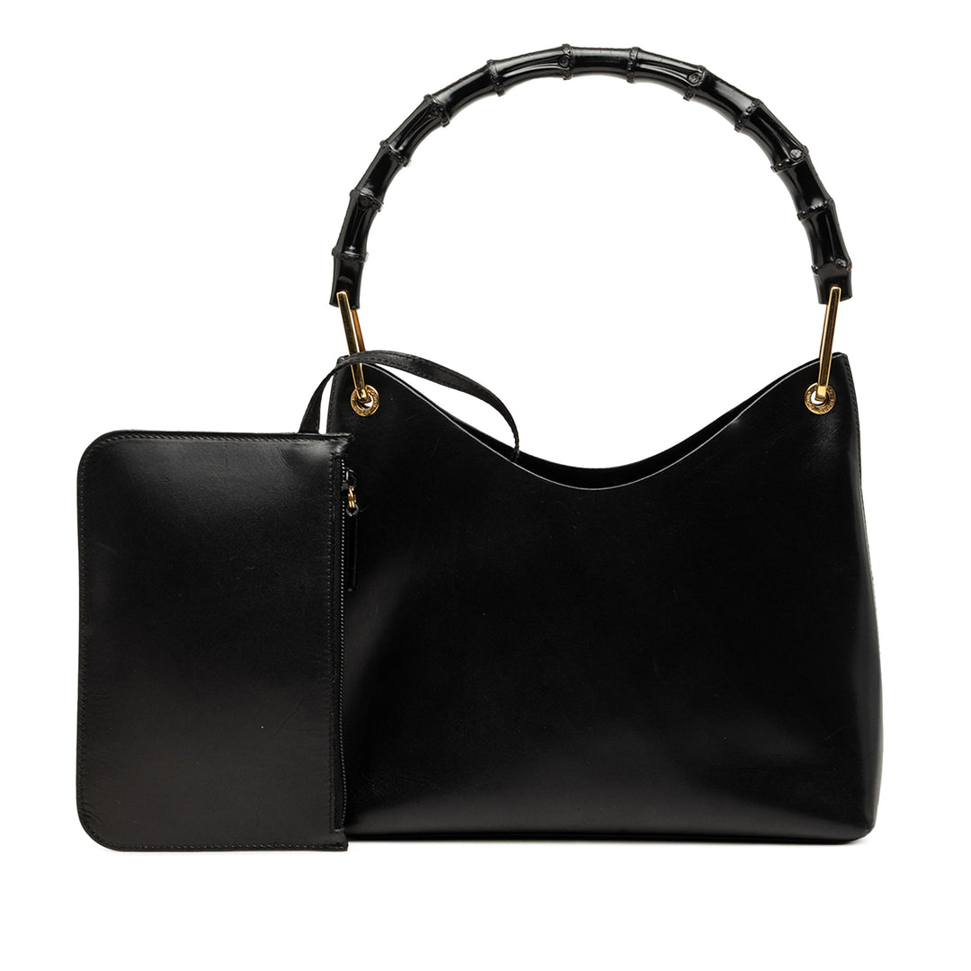 Bamboo Sac Cuir de veau Noir
