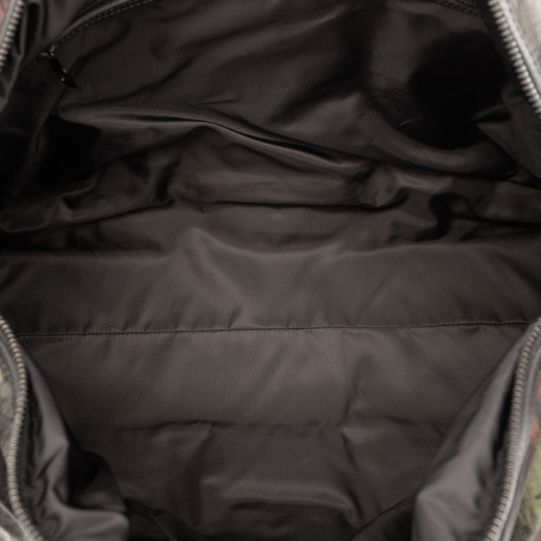 Louis Vuitton Monogram Camouflage Nylon Keepall Bandouliere 50