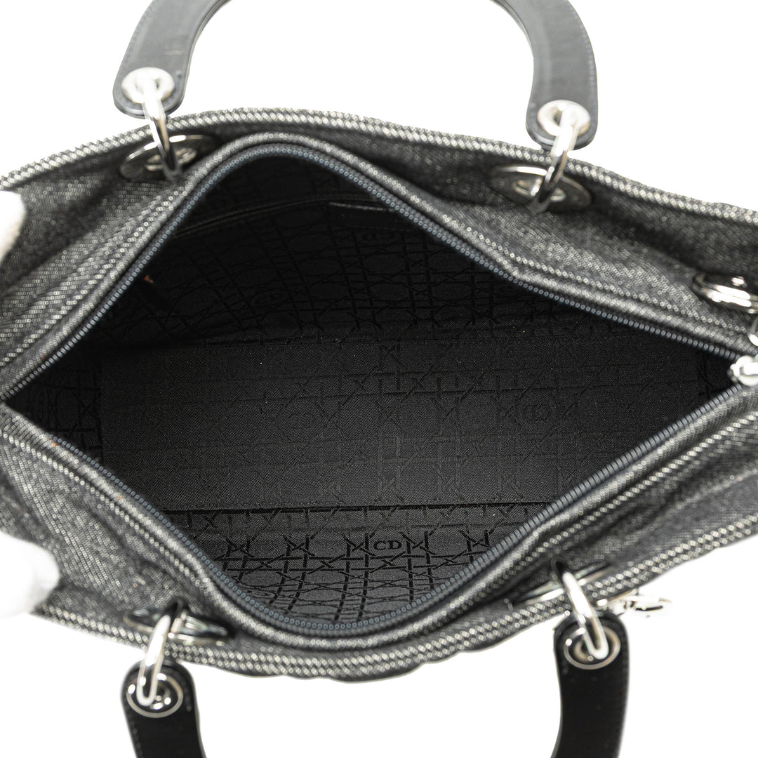 Dior Large Jean Cannage Lady Dior