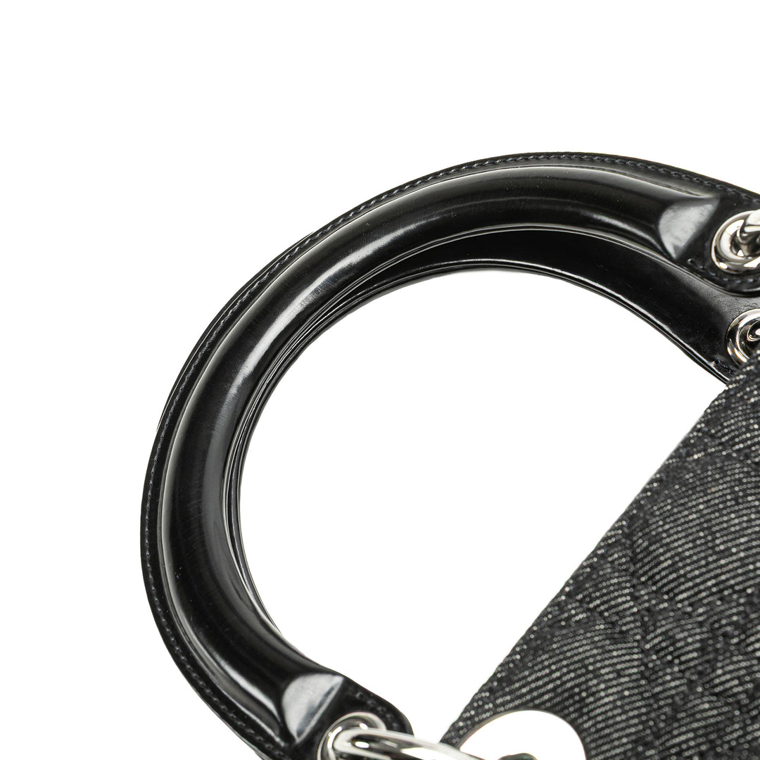 Dior Large Jean Cannage Lady Dior