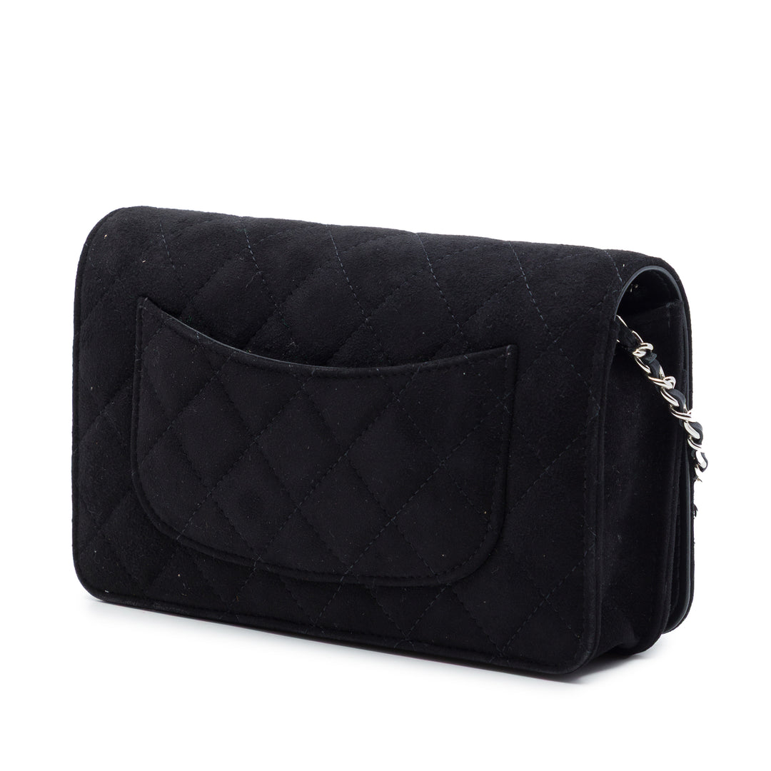 Chanel Matelassé Daim Cocostellar Wallet on Chain