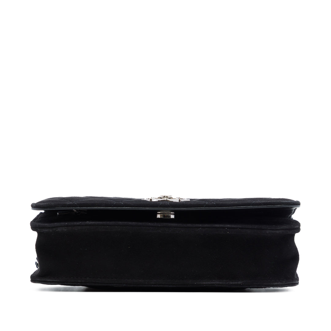 Chanel Matelassé Daim Cocostellar Wallet on Chain
