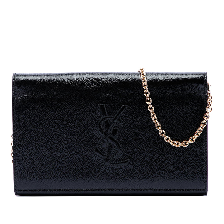 Saint Laurent froissé Cuir de veau Belle de Jour Chain Pochette