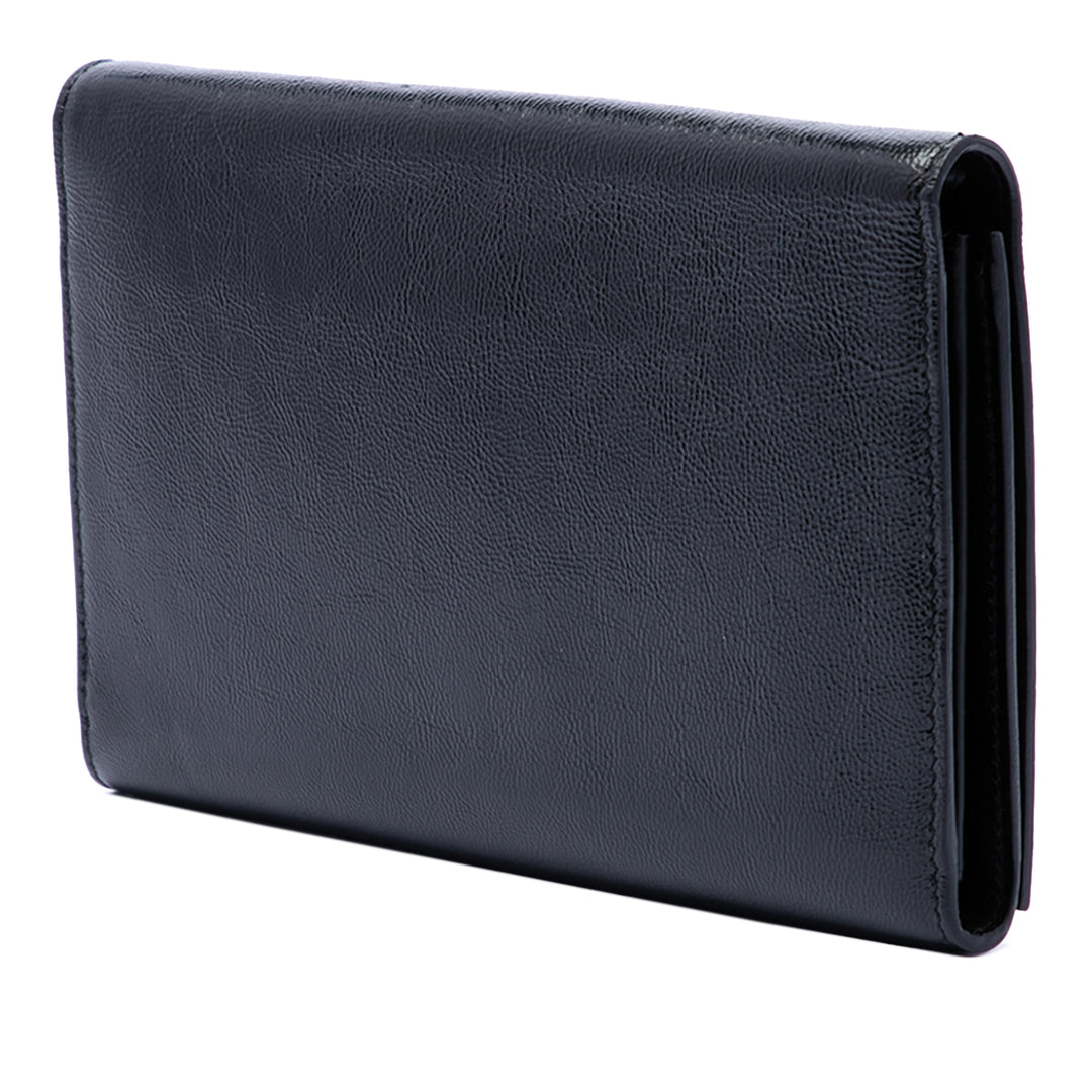 Saint Laurent froissé Cuir de veau Belle de Jour Chain Pochette