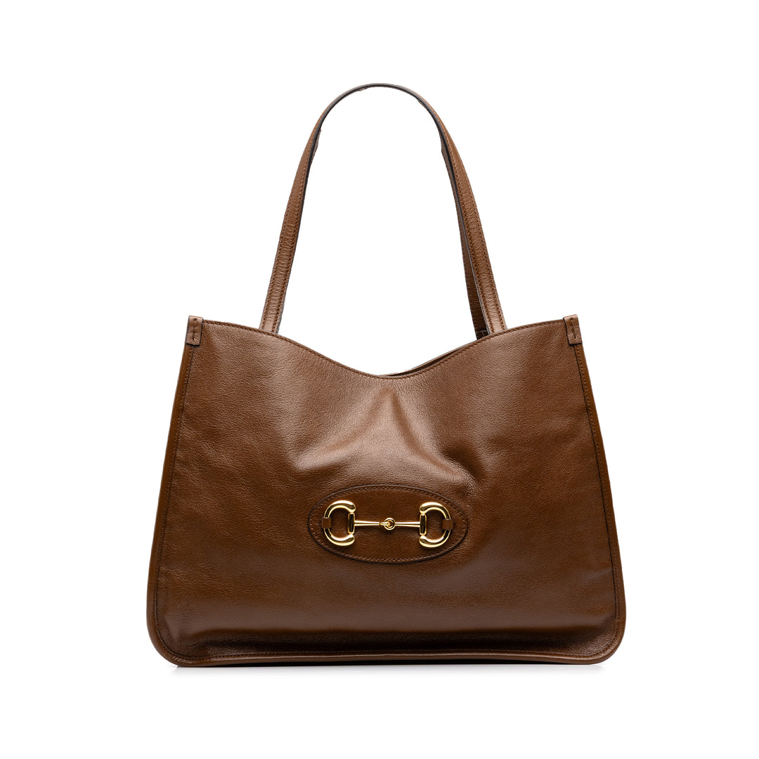Gucci Horsebit 1955 Cabas Moyen Marron