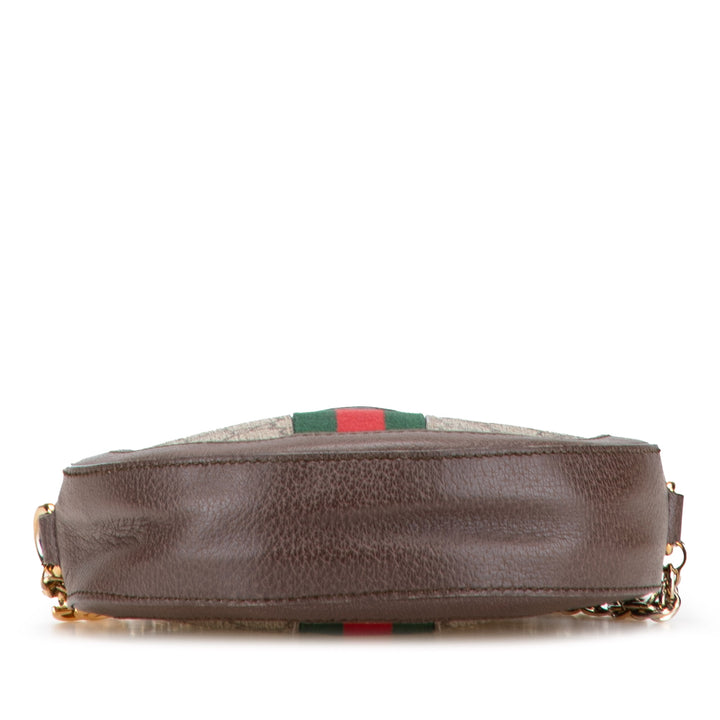 Mini GG Supreme Round Ophidia Crossbody Brown - Gaby Paris