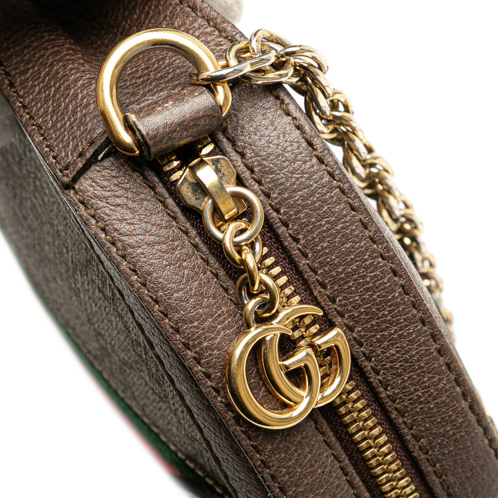 Mini GG Supreme Round Ophidia Crossbody Brown - Gaby Paris