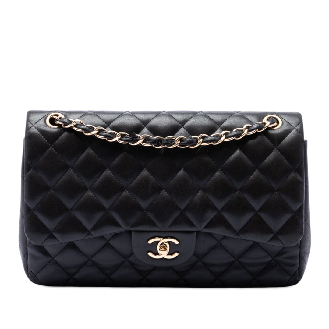 Chanel Jumbo Classic Cuir d’agneau Double rabat