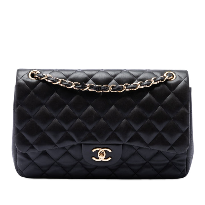 Chanel Jumbo Classic Cuir d’agneau Double rabat