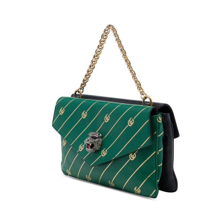 Double Thiara Sac Moyen Cuir de veau Noir
