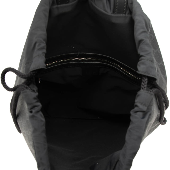 Web Sac à dos à cordon GG Supreme Noir