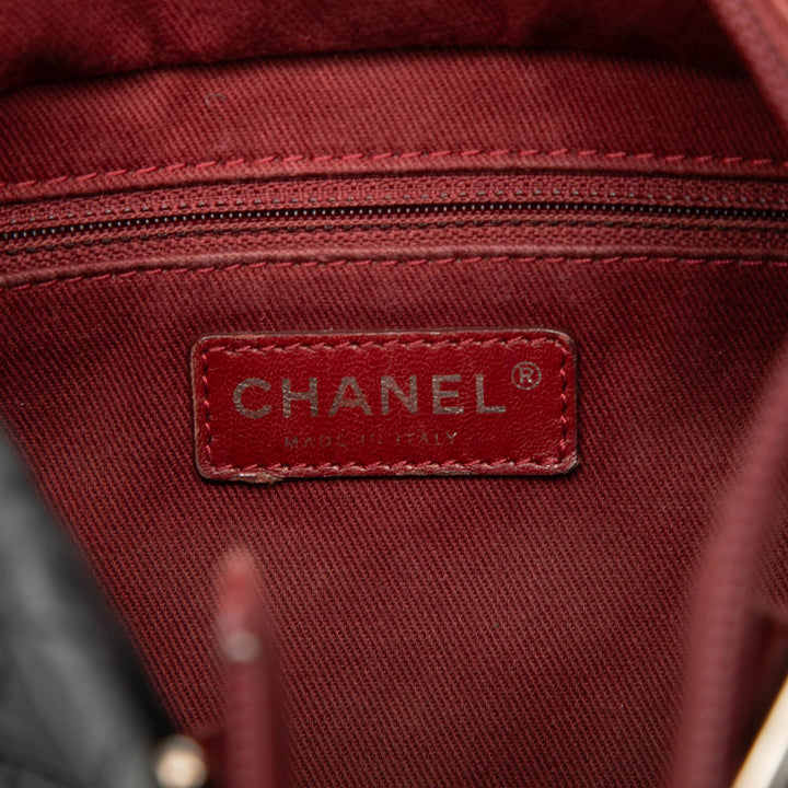 Chanel Small Matelassé vieilli Cuir de veau Cotton Club Cabas