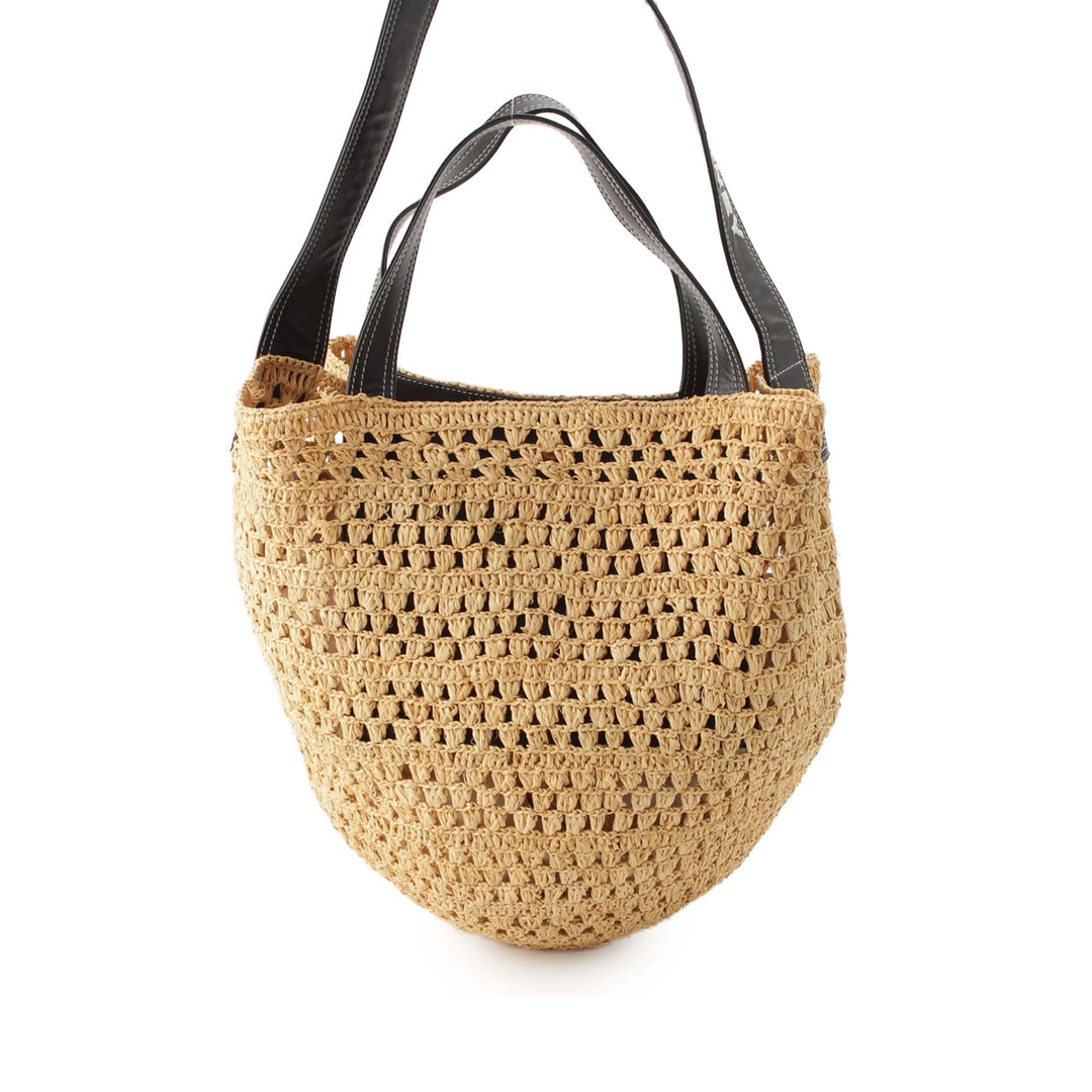 Stella McCartney Crocheted Basket Sac seau Raphia