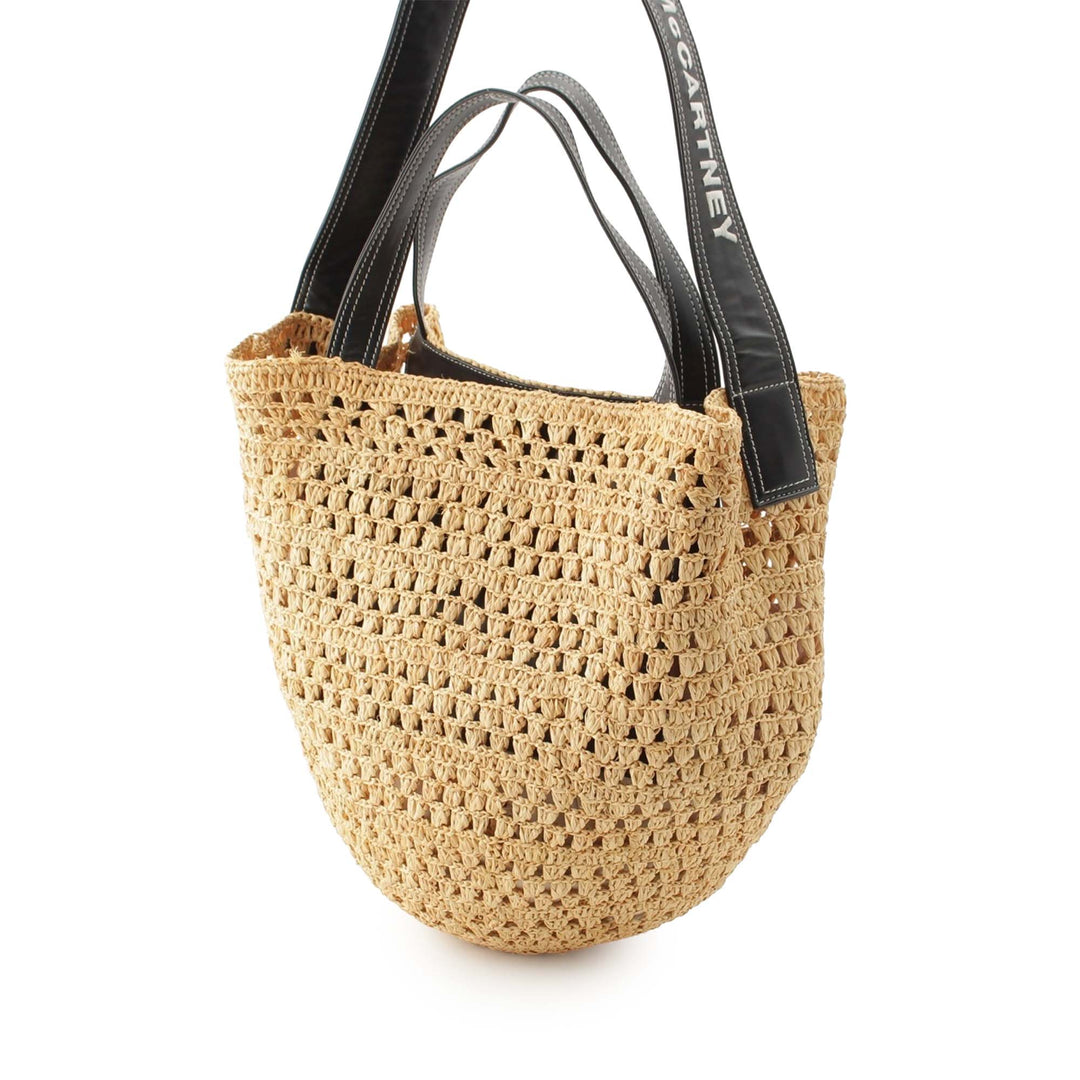 Stella McCartney Crocheted Basket Sac seau Raphia