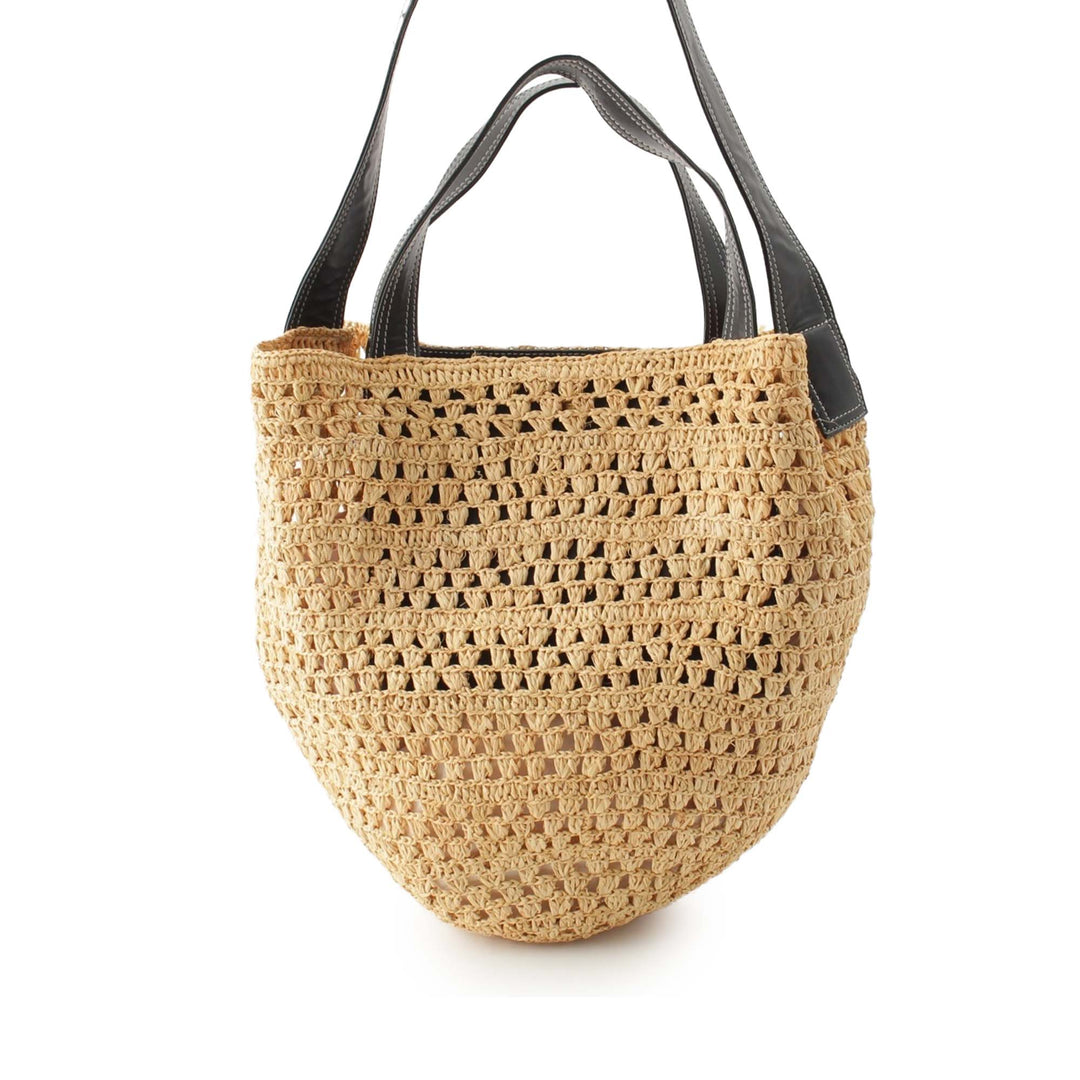 Stella McCartney Crocheted Basket Sac seau Raphia