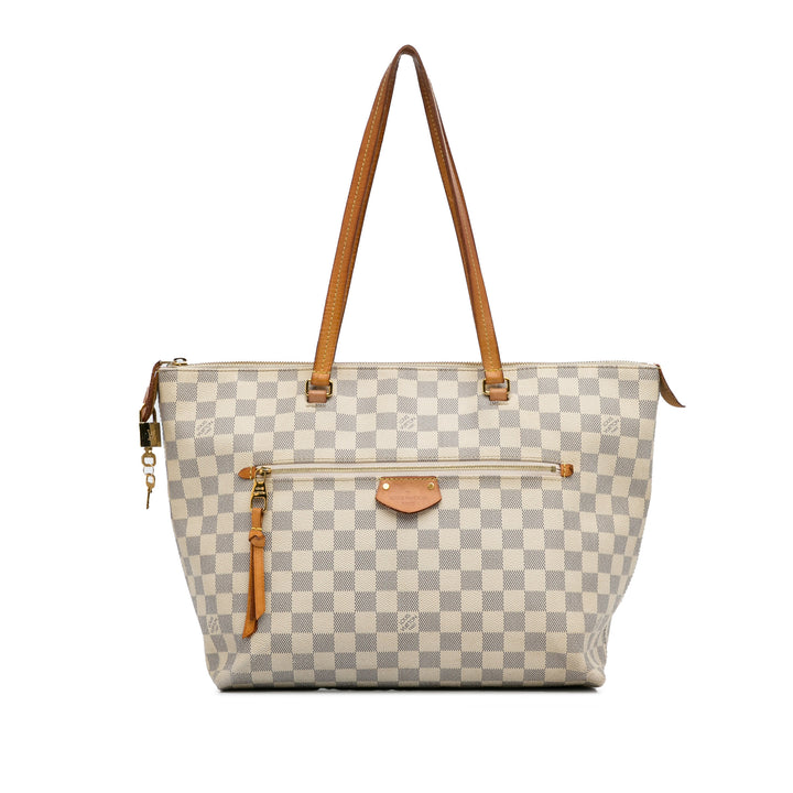 Damier Azur Iena MM White - Gaby Paris