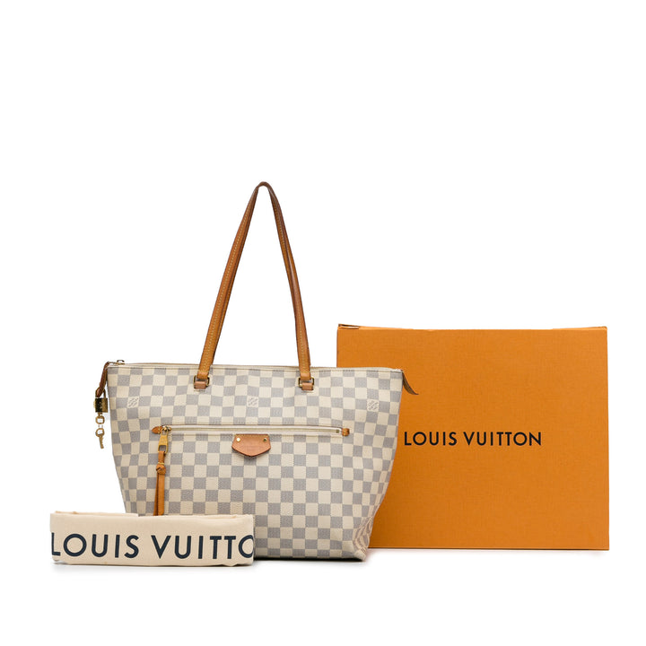 Damier Azur Iena MM White - Gaby Paris