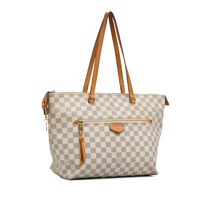 Damier Azur Iena MM White - Gaby Paris