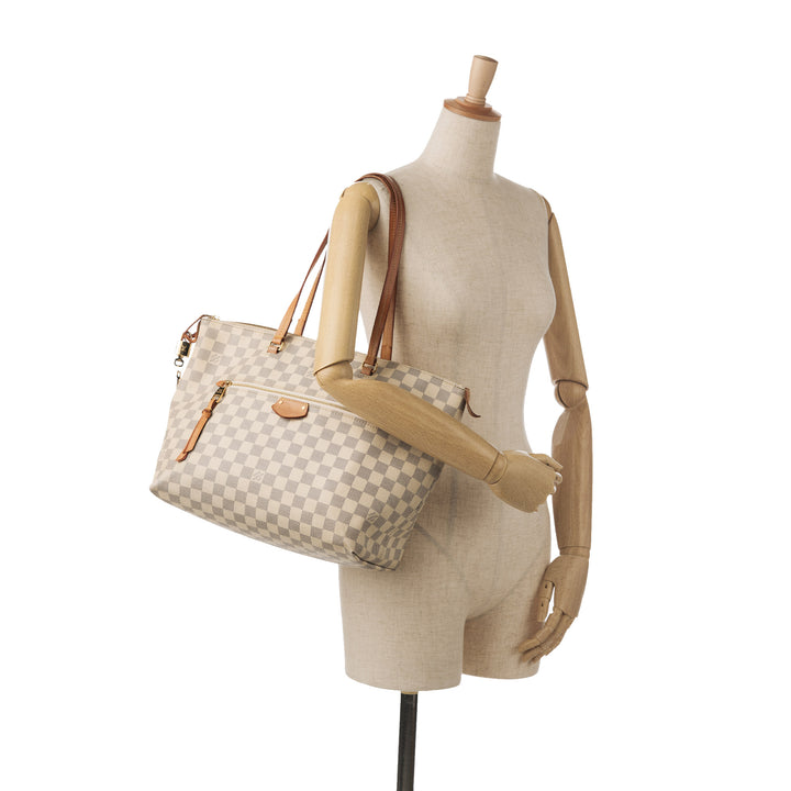 Damier Azur Iena MM White - Gaby Paris