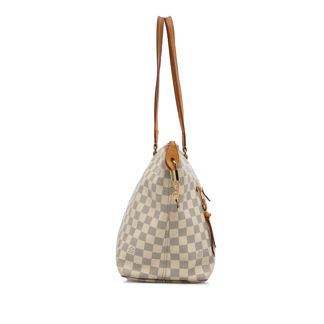 Damier Azur Iena MM White - Gaby Paris