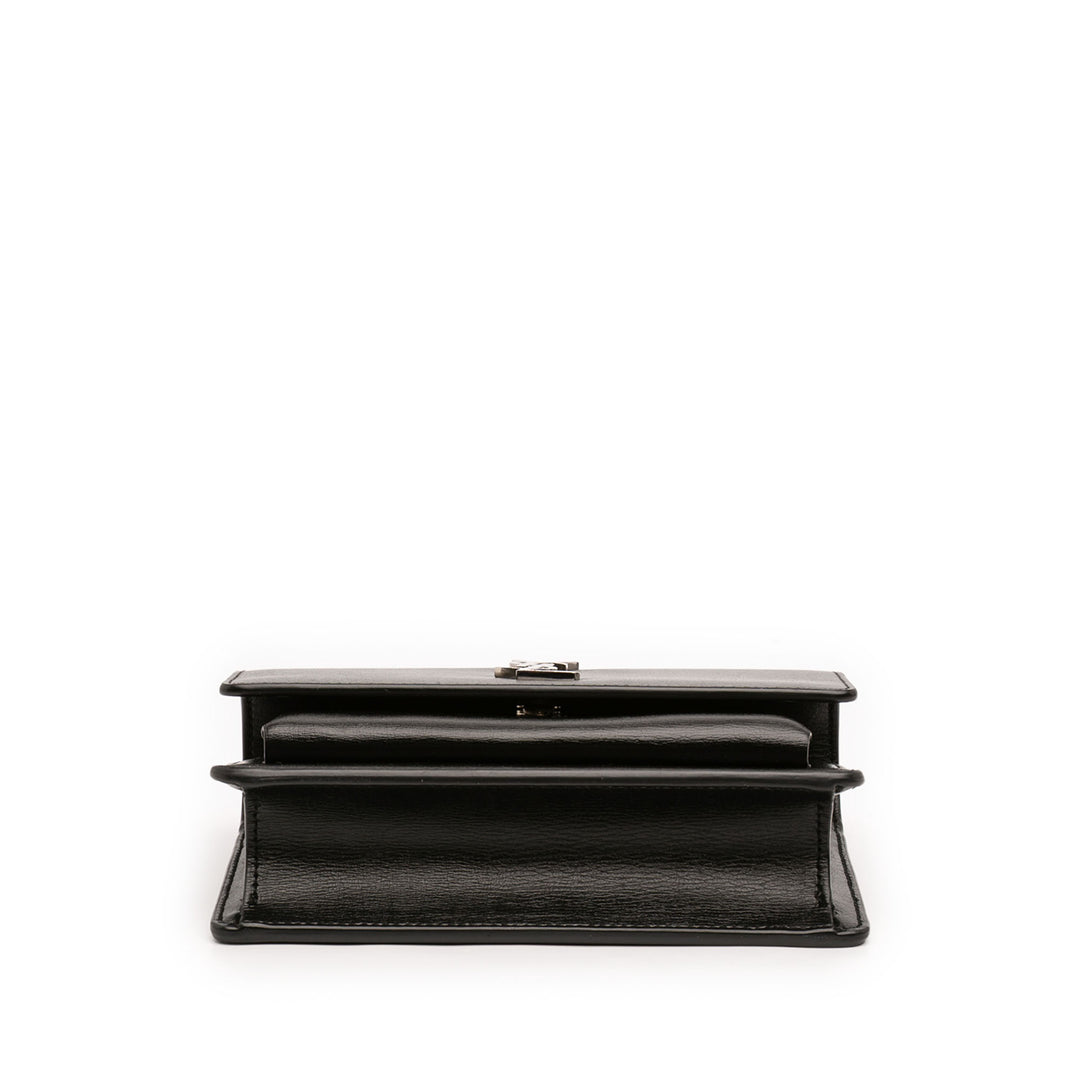 Saint Laurent Mini Cuir Monogram Sunset Wallet on Chain