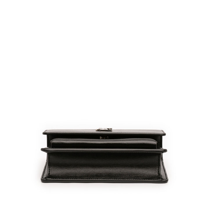 Saint Laurent Mini Cuir Monogram Sunset Wallet on Chain