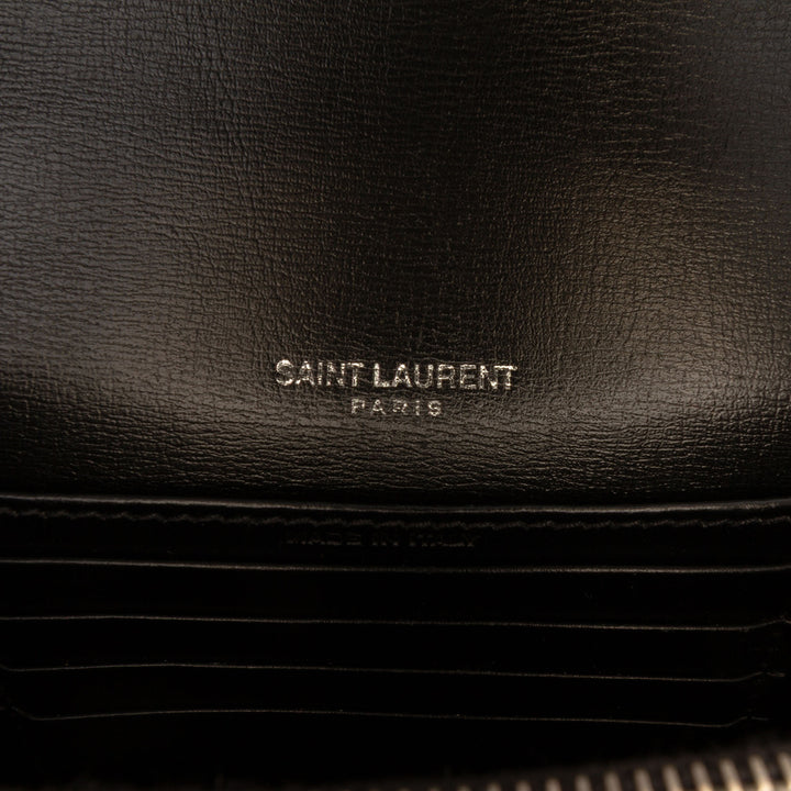 Saint Laurent Mini Cuir Monogram Sunset Wallet on Chain