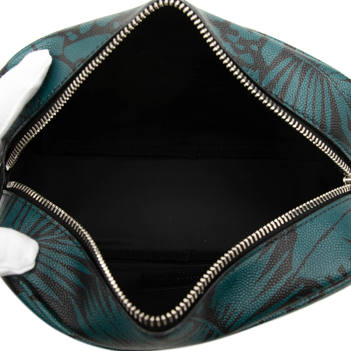 Grain De Poudre Tropical Palm Pochette Bleu