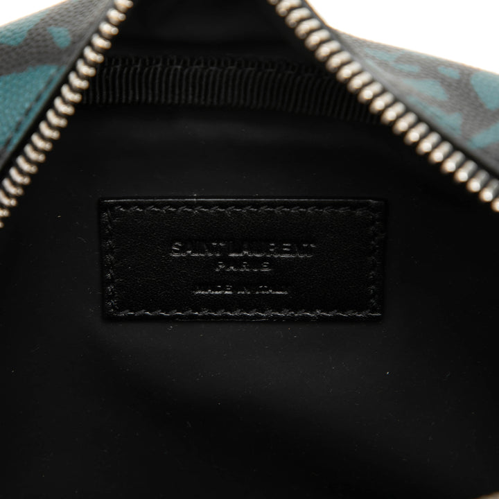 Grain De Poudre Tropical Palm Pochette Bleu