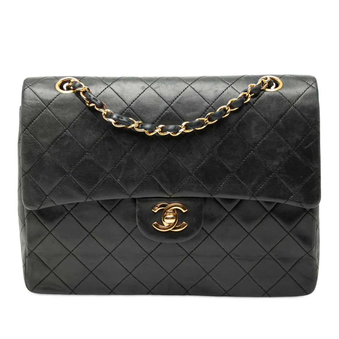 Chanel Medium Tall Classic Cuir d’agneau Double rabat