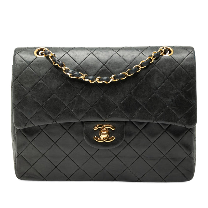 Chanel Medium Tall Classic Cuir d’agneau Double rabat