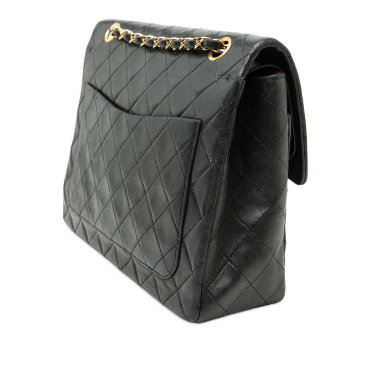Chanel Medium Tall Classic Cuir d’agneau Double rabat