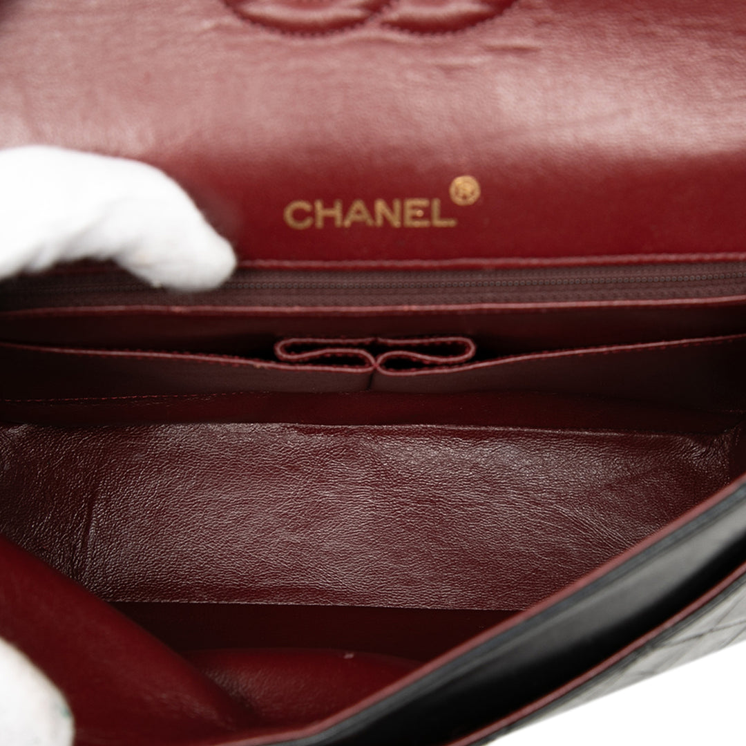 Chanel Medium Tall Classic Cuir d’agneau Double rabat