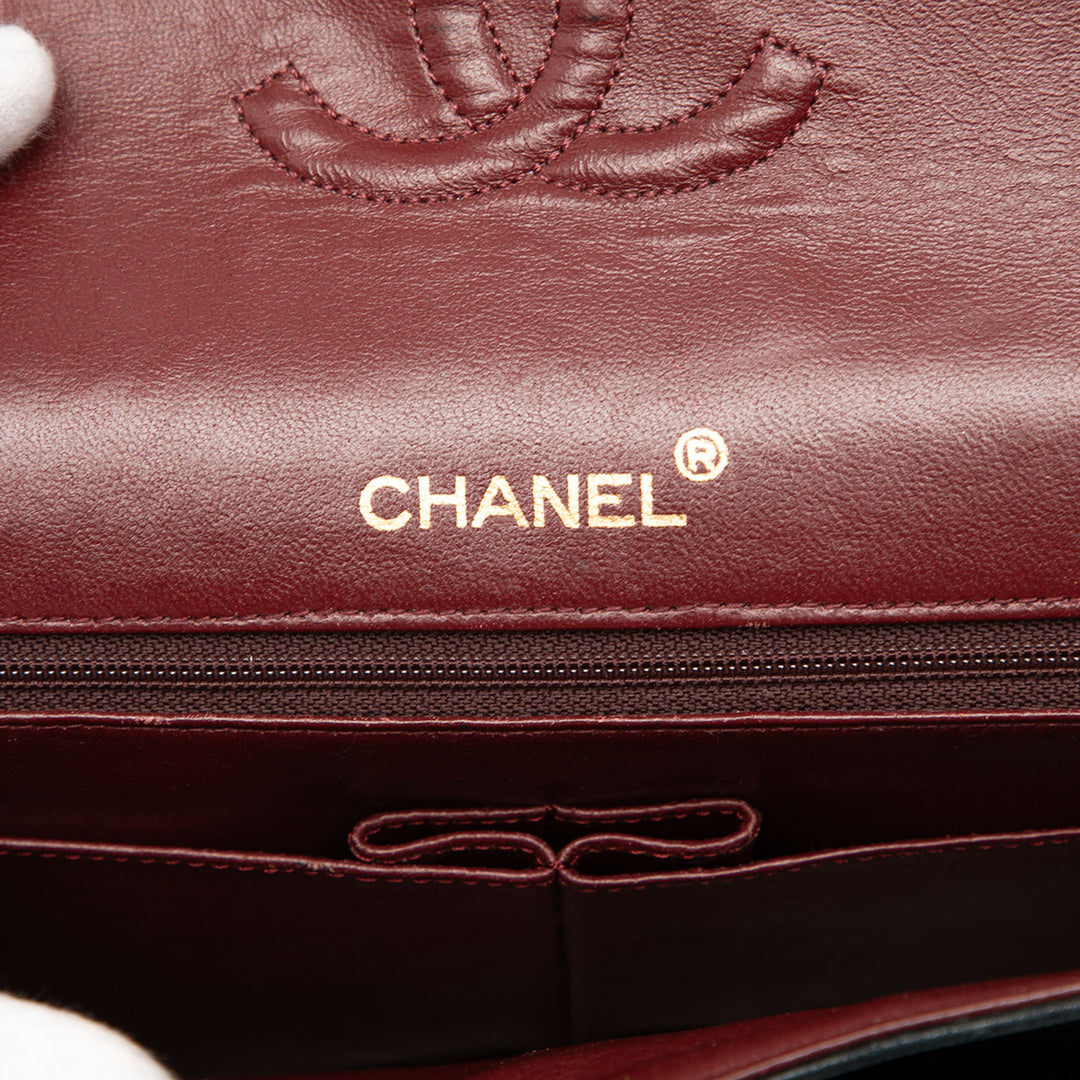 Chanel Medium Tall Classic Cuir d’agneau Double rabat