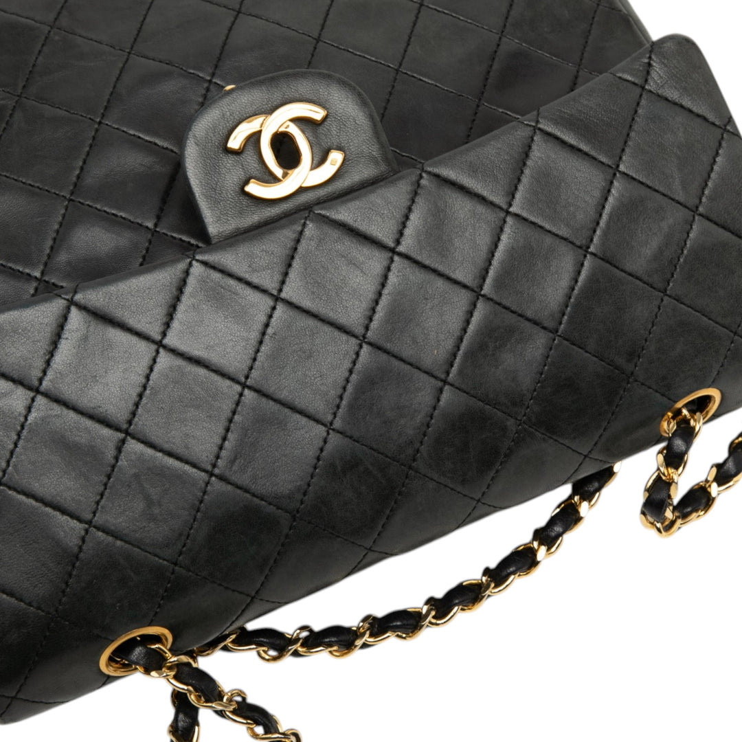 Chanel Medium Tall Classic Cuir d’agneau Double rabat