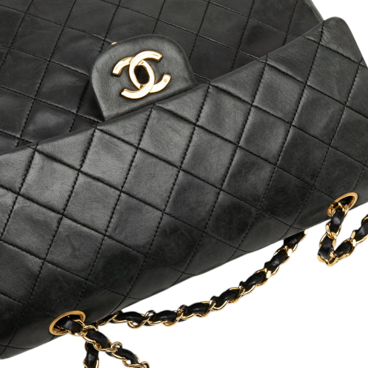 Chanel Medium Tall Classic Cuir d’agneau Double rabat