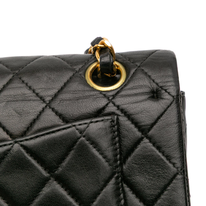 Chanel Small Classic Cuir d’agneau Double rabat Noir – GABY PARIS Authentique