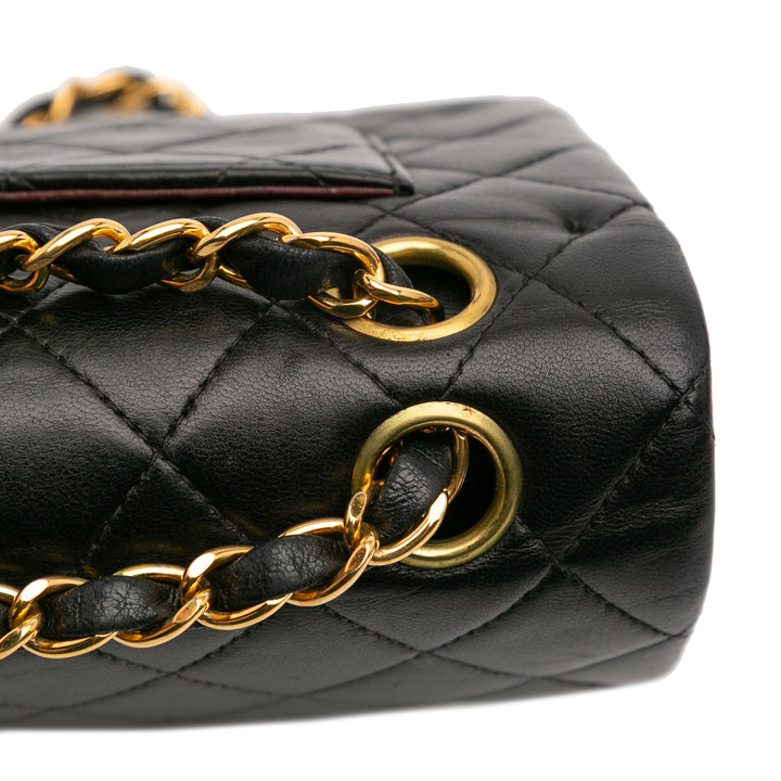 Chanel Small Classic Cuir d’agneau Double rabat Noir – GABY PARIS Authentique