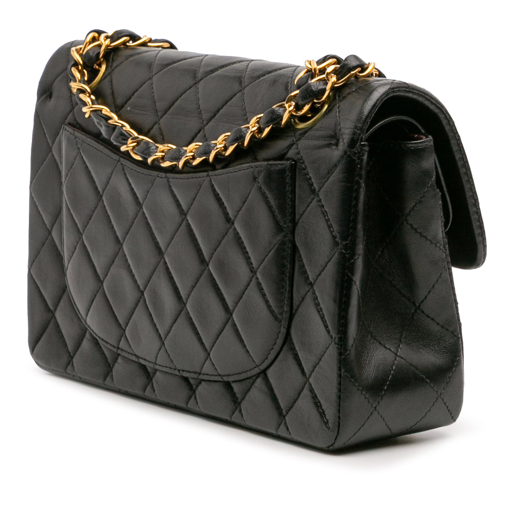 Chanel Small Classic Cuir d’agneau Double rabat Noir – GABY PARIS Authentique