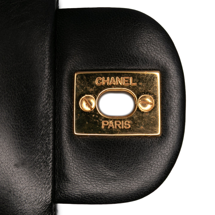 Chanel Small Classic Cuir d’agneau Double rabat Noir – GABY PARIS Authentique