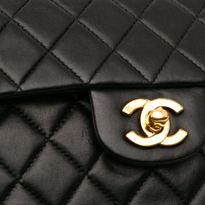 Chanel Small Classic Cuir d’agneau Double rabat Noir – GABY PARIS Authentique