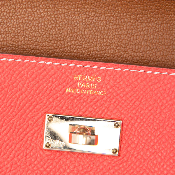 Hermès Portefeuille Verso Kelly Longue Epsom Rose – vue 5 – GABY PARIS