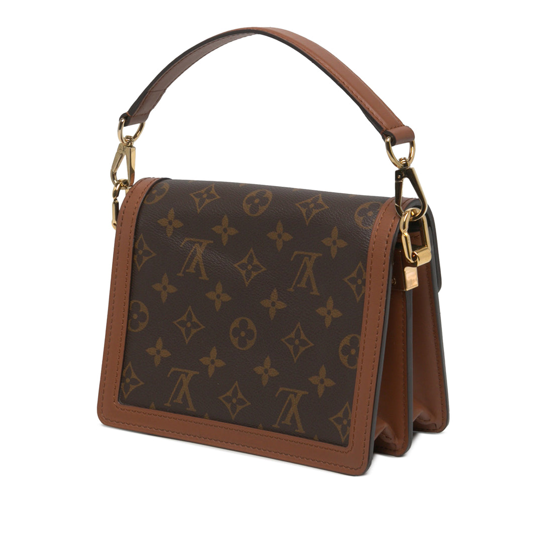 Louis Vuitton Dauphine Lock Mini Monogram Reverse Marron – vue 2 – GABY PARIS