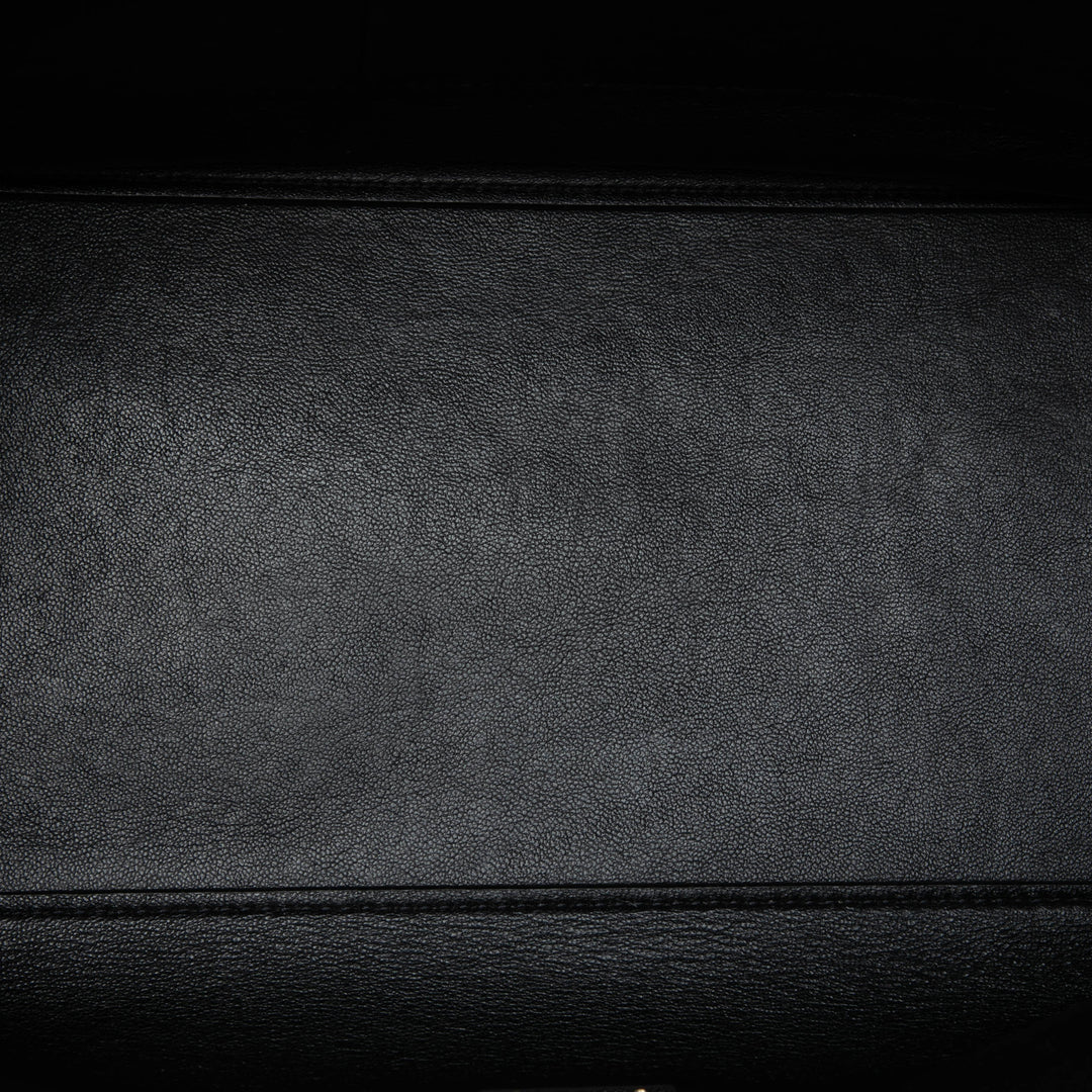 Celine Medium Drummed Cuir de veau et Daim Trapeze Sac