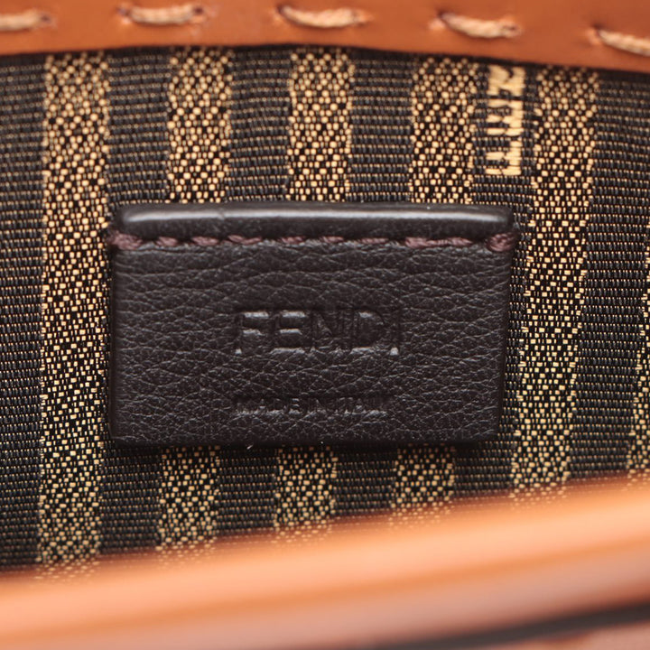 Fendi Mini Cuir Sunshine Shopper Cabas Marron